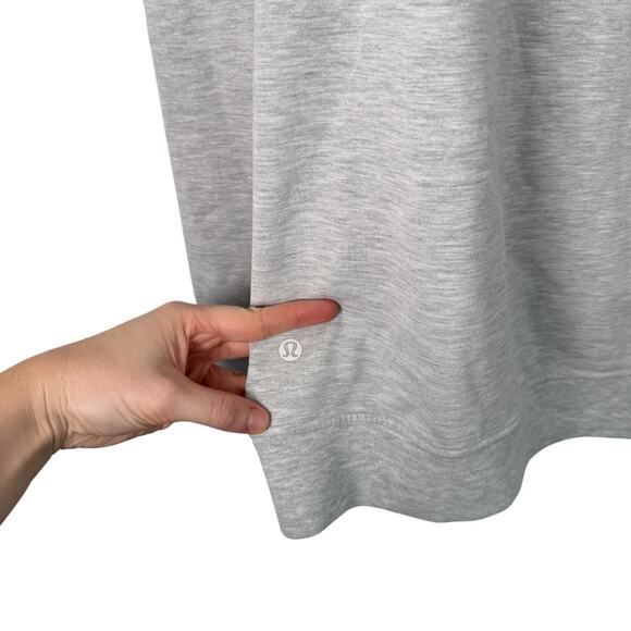 Lululemon City Sweat Pullover Hoodie Grey Company Logo Casual Travel Mens Large - Picture 7 of 7